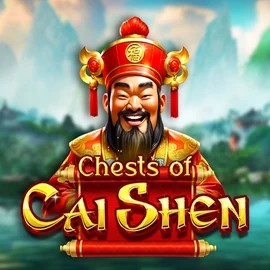 Chests of Cai Shen online game logo by Pragmatic Play on rockswin.com