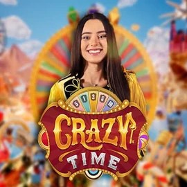 Crazy Time logo by Evolution at RockWin CasinoCrazy Time