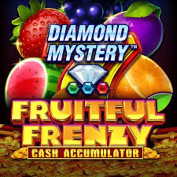 Official Slots logo: Diamond Mystery Fruitful Frenzy Cash Accumulator by Greentube at RockWin Casino