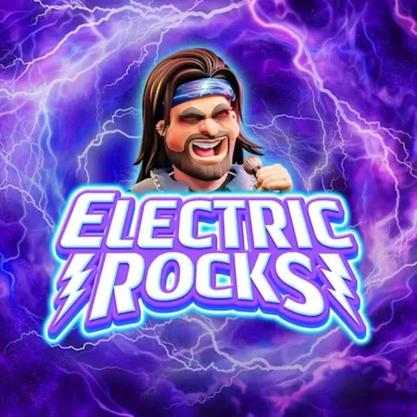 Electric Rocks logo – Slots by Inspired Gaming at RockWin Casino