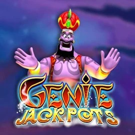 Genie Jackpots logo by Blueprint Gaming at RockWin Casino