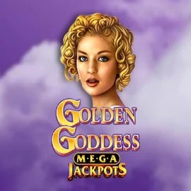 Jackpots logo of Golden Goddess Megajackpots from IGT at RockWin Casino