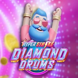 Hyper Strike Diamond Drums logo by Gameburger Studios RockWin Casino