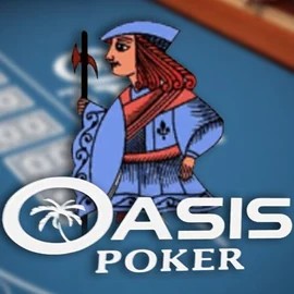 Oasis Poker casino game by Nucleus Gaming – featured logo at RockWin Casino
