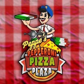 Peppe’s Pepperoni Pizza Plaza slot visual from Pragmatic Play available on rockswin.com