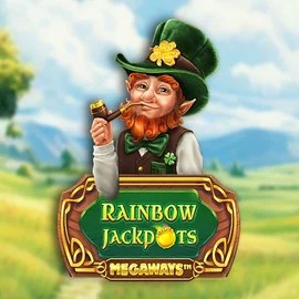Rainbow Jackpots Megaways casino game by Red Tiger Gaming – featured logo at RockWin Casino