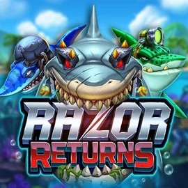 Slots logo of Razor Returns from Push Gaming at RockWin Casino