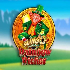 Slingo Rainbow Riches logo – Casino Games by Gaming Realms at RockWin Casino