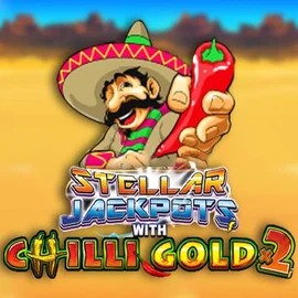 Stellar Jackpots with Chilli Gold x2 slot logo by Lightning Box Game at RockWin Casino