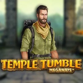 Temple Tumble Megaways slot logo by Relax Gaming at RockWin Casino