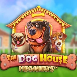 The Dog House Megaways slot visual from Pragmatic Play available on rockswin.com